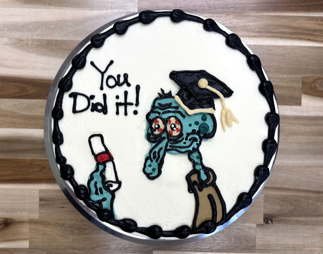 Red Velvet Squidward Cake